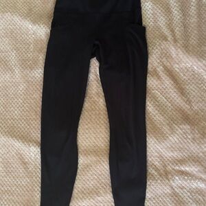 90 Degree By Reflex Kids Black High-Waist Leggings